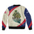 Liberia Wildlife Bomber Jacket with African Safari and Ocean Marine Life Design