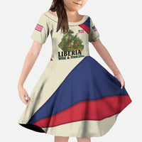 Liberia Wildlife Family Matching Off Shoulder Maxi Dress and Hawaiian Shirt with African Safari and Ocean Marine Life Design