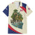 Liberia Wildlife Family Matching Summer Maxi Dress and Hawaiian Shirt with African Safari and Ocean Marine Life Design