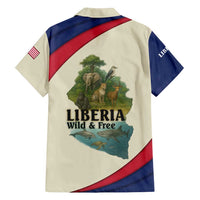 Liberia Wildlife Family Matching Tank Maxi Dress and Hawaiian Shirt with African Safari and Ocean Marine Life Design