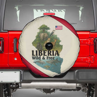 Liberia Wildlife Spare Tire Cover with African Safari and Ocean Marine Life Design