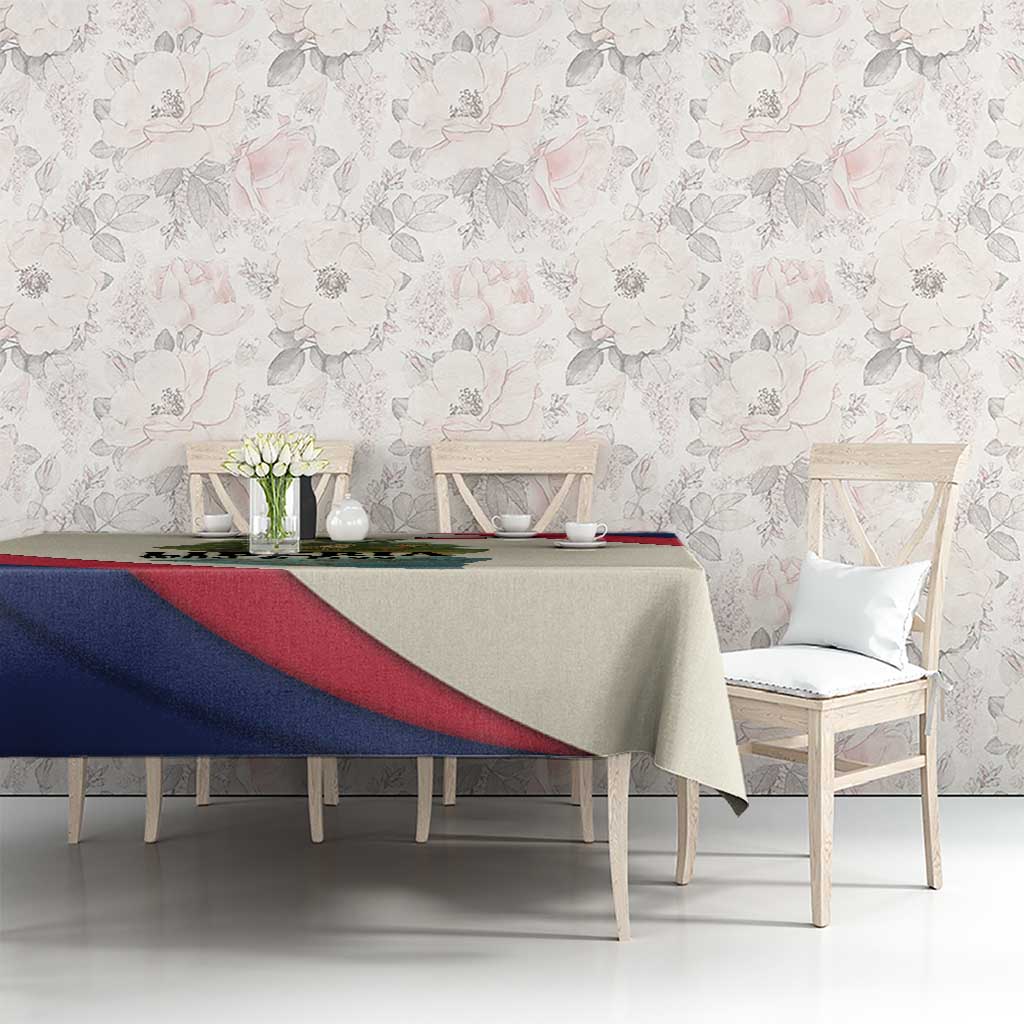 Liberia Wildlife Tablecloth with African Safari and Ocean Marine Life Design