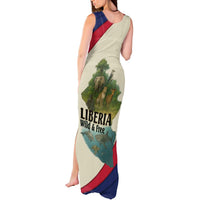Liberia Wildlife Tank Maxi Dress with African Safari and Ocean Marine Life Design