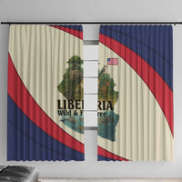 Liberia Wildlife Window Curtain with African Safari and Ocean Marine Life Design