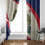 Liberia Wildlife Window Curtain with African Safari and Ocean Marine Life Design