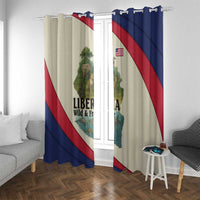 Liberia Wildlife Window Curtain with African Safari and Ocean Marine Life Design