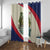 Liberia Wildlife Window Curtain with African Safari and Ocean Marine Life Design