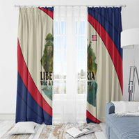 Liberia Wildlife Window Curtain with African Safari and Ocean Marine Life Design