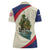 Liberia Wildlife Women Polo Shirt with African Safari and Ocean Marine Life Design