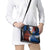 Liberia Elephant Power of Tradition Shoulder Handbag with Tribal Red Blue Splash Pattern