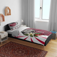 Liberia Bedding Set with Leopard Head, White Lily, and Red Chili Tribal Design - Wonder Print Shop