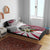 Liberia Bedding Set with Leopard Head, White Lily, and Red Chili Tribal Design - Wonder Print Shop