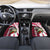 Liberia Car Mats with Leopard Head, White Lily, and Red Chili Tribal Design - Wonder Print Shop