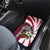 Liberia Car Mats with Leopard Head, White Lily, and Red Chili Tribal Design - Wonder Print Shop
