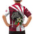 Liberia Family Matching Mermaid Dress and Hawaiian Shirt with Leopard Head, White Lily, and Red Chili Tribal Design - Wonder Print Shop