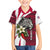 Liberia Family Matching Off The Shoulder Long Sleeve Dress and Hawaiian Shirt with Leopard Head, White Lily, and Red Chili Tribal Design - Wonder Print Shop