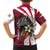 Liberia Family Matching Short Sleeve Bodycon Dress and Hawaiian Shirt with Leopard Head, White Lily, and Red Chili Tribal Design - Wonder Print Shop