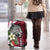 Liberia Luggage Cover with Leopard Head, White Lily, and Red Chili Tribal Design - Wonder Print Shop