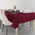 Liberia Tablecloth with Leopard Head, White Lily, and Red Chili Tribal Design - Wonder Print Shop