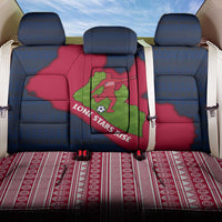 Liberia Lone Stars Rise Football Back Car Seat Cover with Map Graphic and National Flag Design