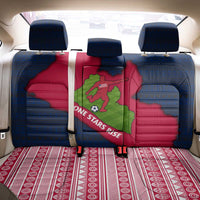 Liberia Lone Stars Rise Football Back Car Seat Cover with Map Graphic and National Flag Design