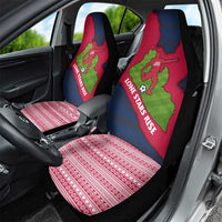 Liberia Lone Stars Rise Football Car Seat Cover with Map Graphic and National Flag Design