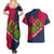 Liberia Lone Stars Rise Football Couples Matching Summer Maxi Dress and Hawaiian Shirt with Map Graphic and National Flag Design