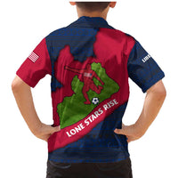 Liberia Lone Stars Rise Football Family Matching Mermaid Dress and Hawaiian Shirt with Map Graphic and National Flag Design