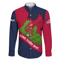 Liberia Lone Stars Rise Football Family Matching Puletasi and Hawaiian Shirt with Map Graphic and National Flag Design