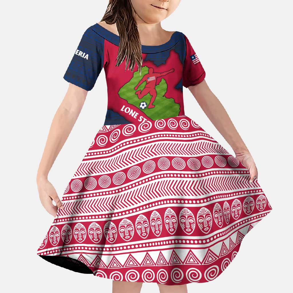 Liberia Lone Stars Rise Football Family Matching Tank Maxi Dress and Hawaiian Shirt with Map Graphic and National Flag Design