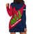 Liberia Lone Stars Rise Football Hoodie Dress with Map Graphic and National Flag Design