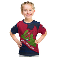 Liberia Lone Stars Rise Football Kid T Shirt with Map Graphic and National Flag Design