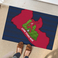 Liberia Lone Stars Rise Football Rubber Doormat with Map Graphic and National Flag Design