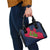 Liberia Lone Stars Rise Football Shoulder Handbag with Map Graphic and National Flag Design
