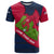 Liberia Lone Stars Rise Football T Shirt with Map Graphic and National Flag Design