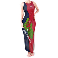 Liberia Lone Stars Rise Football Tank Maxi Dress with Map Graphic and National Flag Design