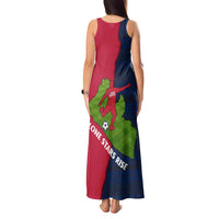 Liberia Lone Stars Rise Football Tank Maxi Dress with Map Graphic and National Flag Design