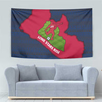 Liberia Lone Stars Rise Football Tapestry with Map Graphic and National Flag Design