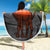 Bahrain Desert Camel Beach Blanket with Sunset Glow and Starry Sky