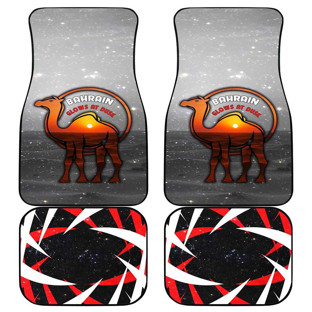 Bahrain Desert Camel Car Mats with Sunset Glow and Starry Sky