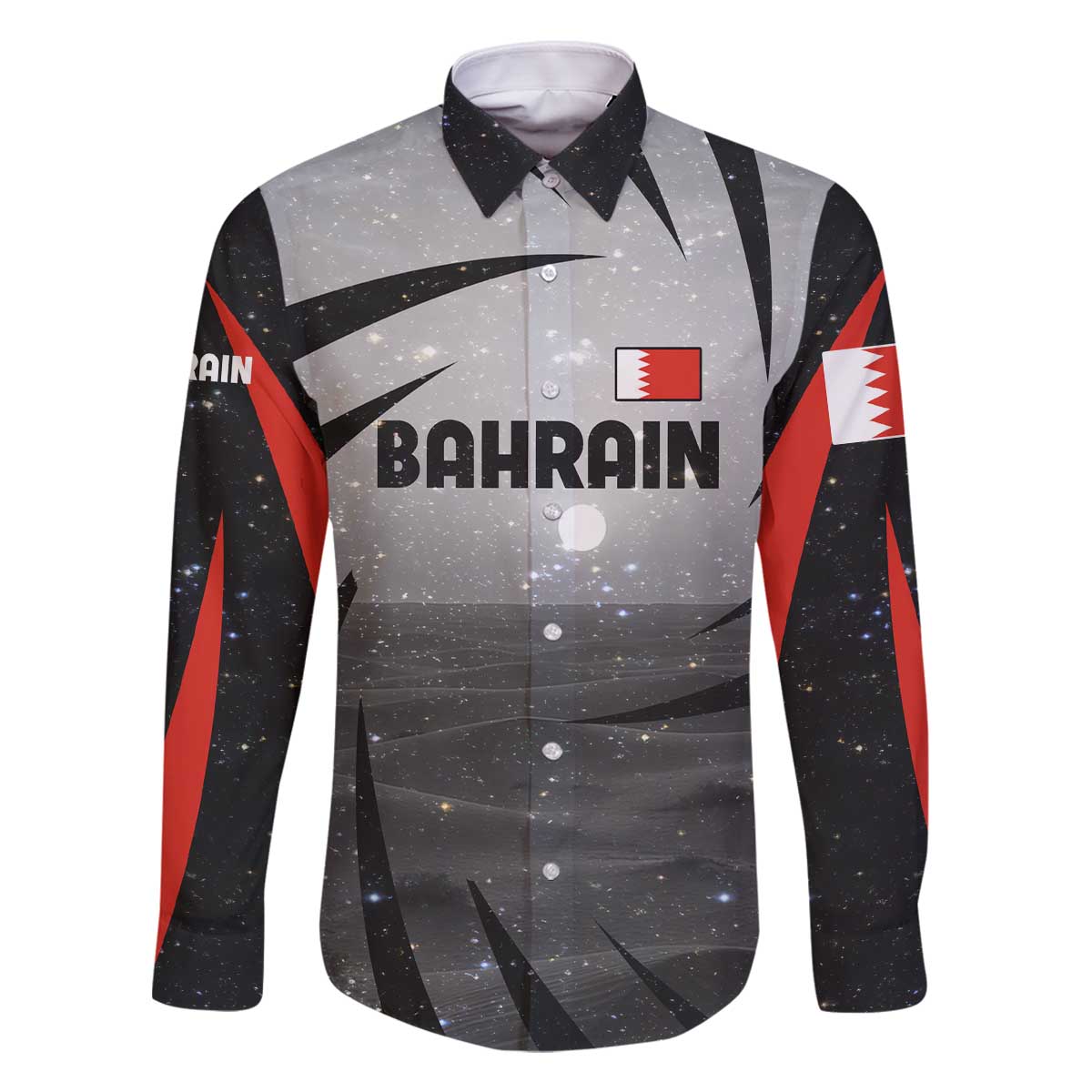 Bahrain Desert Camel Family Matching Off The Shoulder Long Sleeve Dress and Hawaiian Shirt with Sunset Glow and Starry Sky