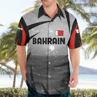 Bahrain Desert Camel Hawaiian Shirt with Sunset Glow and Starry Sky