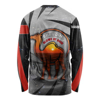 Bahrain Desert Camel Long Sleeve Shirt with Sunset Glow and Starry Sky