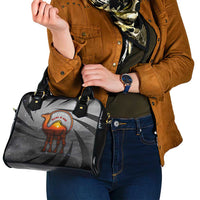 Bahrain Desert Camel Shoulder Handbag with Sunset Glow and Starry Sky