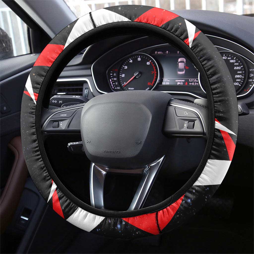 Bahrain Desert Camel Steering Wheel Cover with Sunset Glow and Starry Sky