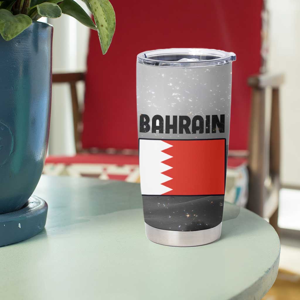 Bahrain Desert Camel Tumbler Cup with Sunset Glow and Starry Sky