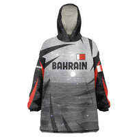 Bahrain Desert Camel Wearable Blanket Hoodie with Sunset Glow and Starry Sky