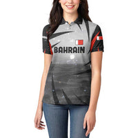 Bahrain Desert Camel Women Polo Shirt with Sunset Glow and Starry Sky