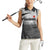 Bahrain Desert Camel Women Sleeveless Polo Shirt with Sunset Glow and Starry Sky