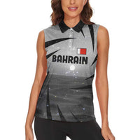 Bahrain Desert Camel Women Sleeveless Polo Shirt with Sunset Glow and Starry Sky